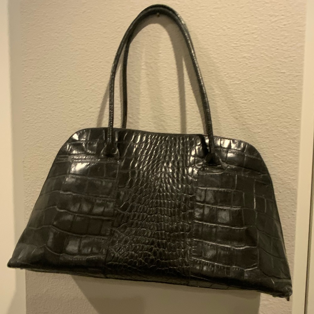 Large Furla croc print tote